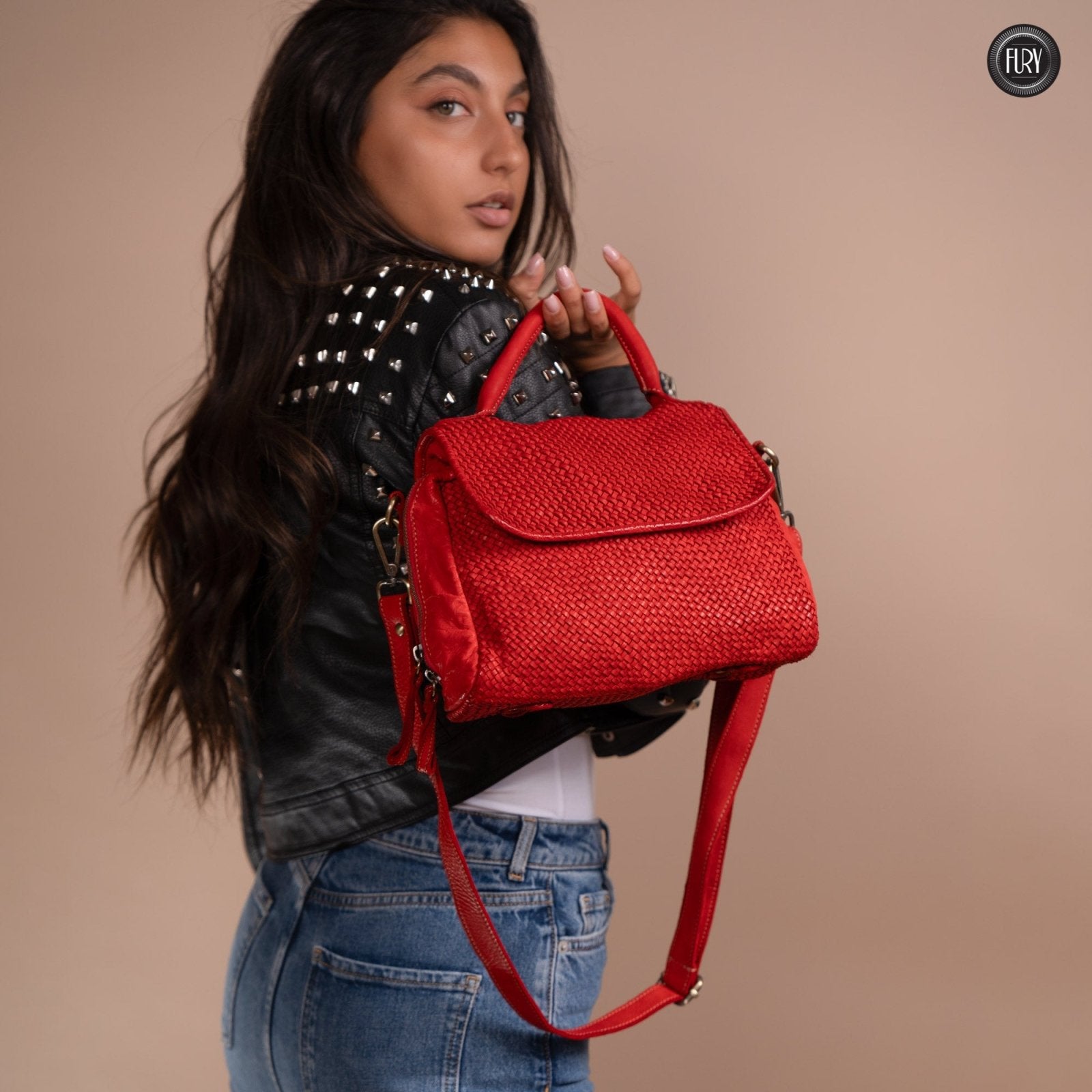 Borsa Siena in pelle intrecciata - Preordine - Fury