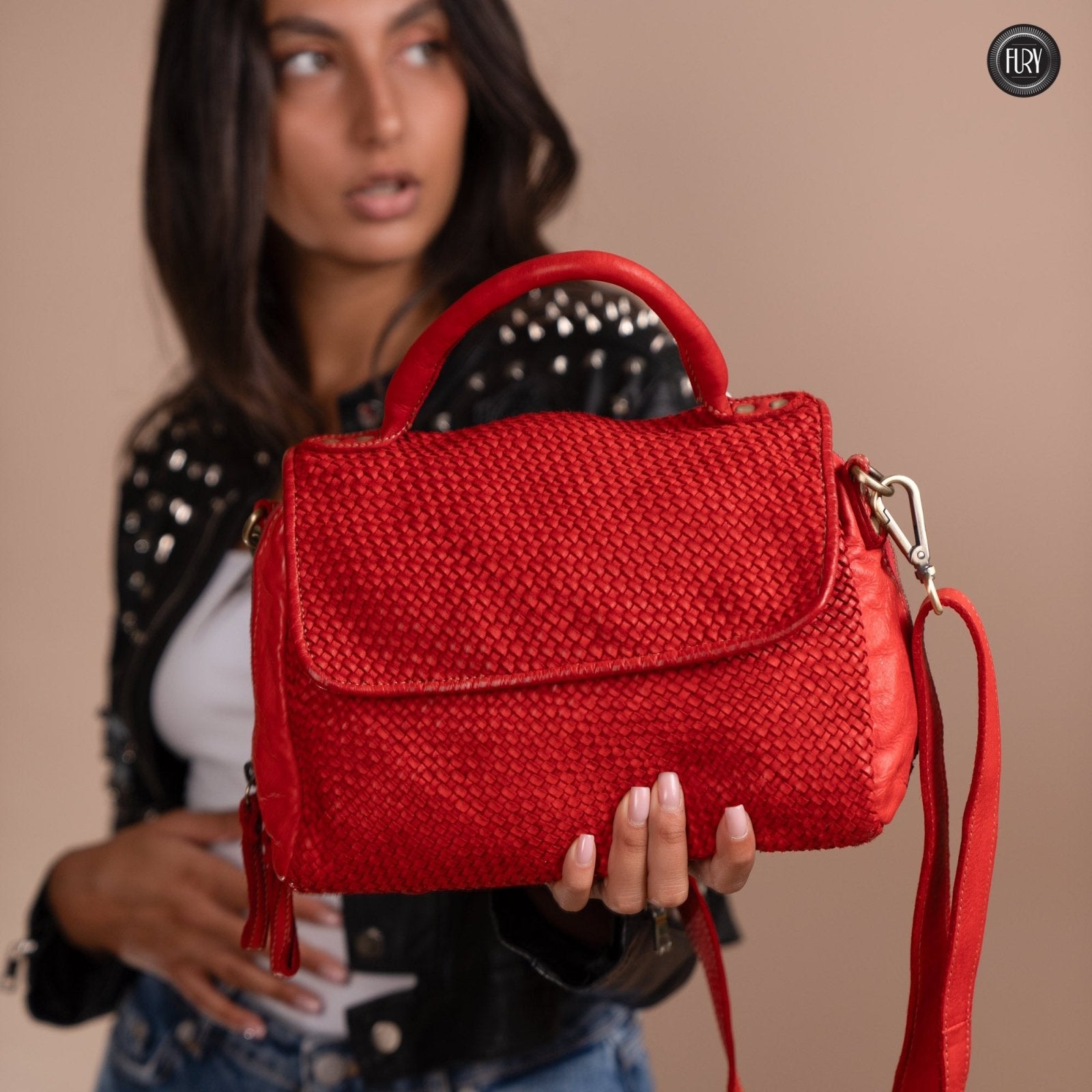 Borsa Siena in pelle intrecciata - Preordine - Fury