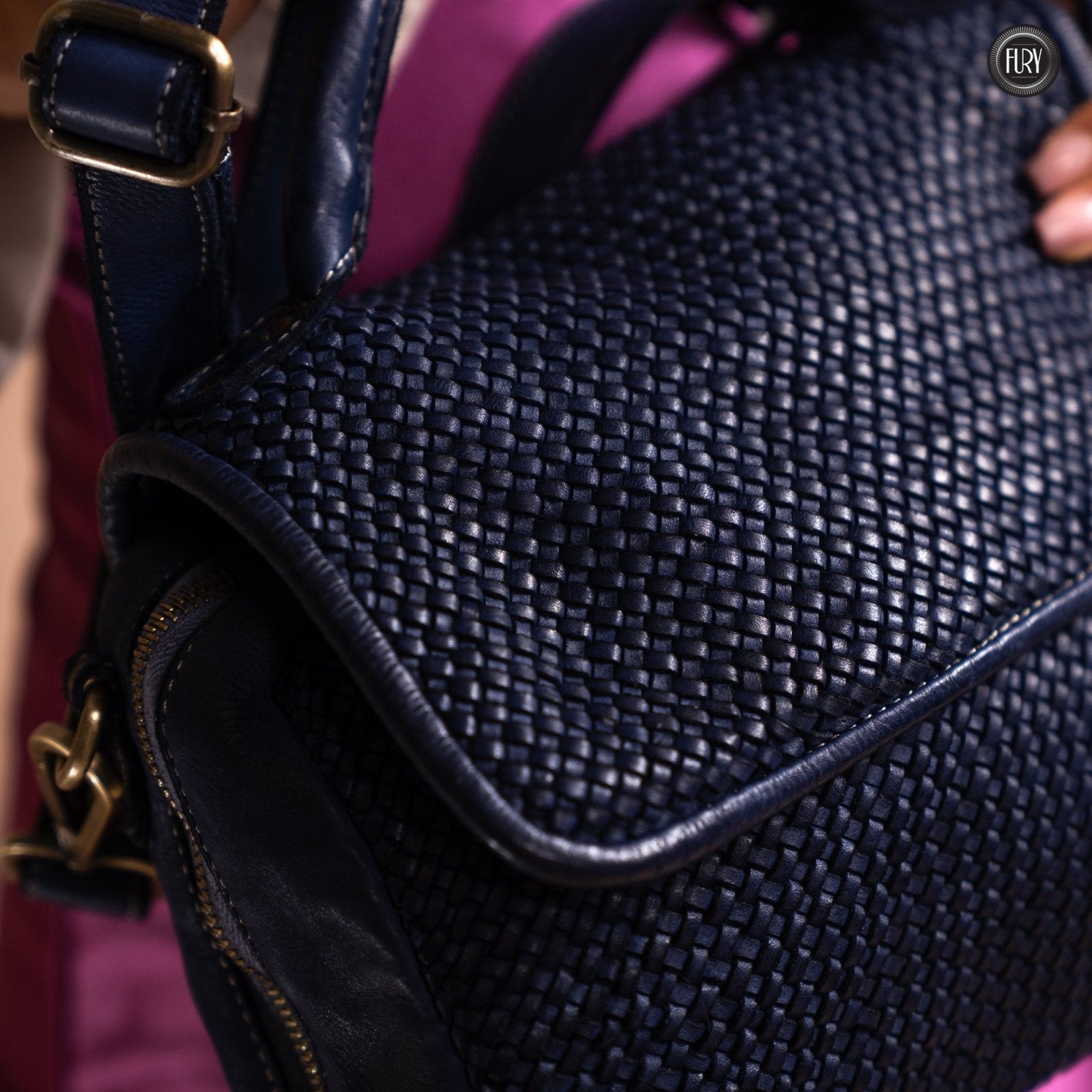 Borsa Siena in pelle intrecciata - Preordine - Fury