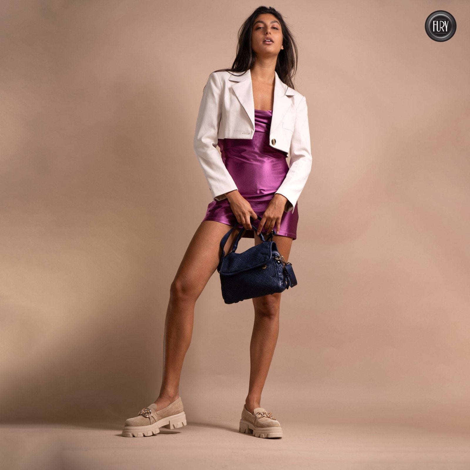 Borsa Siena in pelle intrecciata - Preordine - Fury