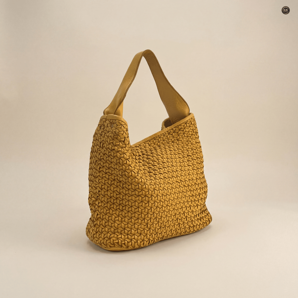 Borsa Tea maxi in pelle intrecciata - Fury