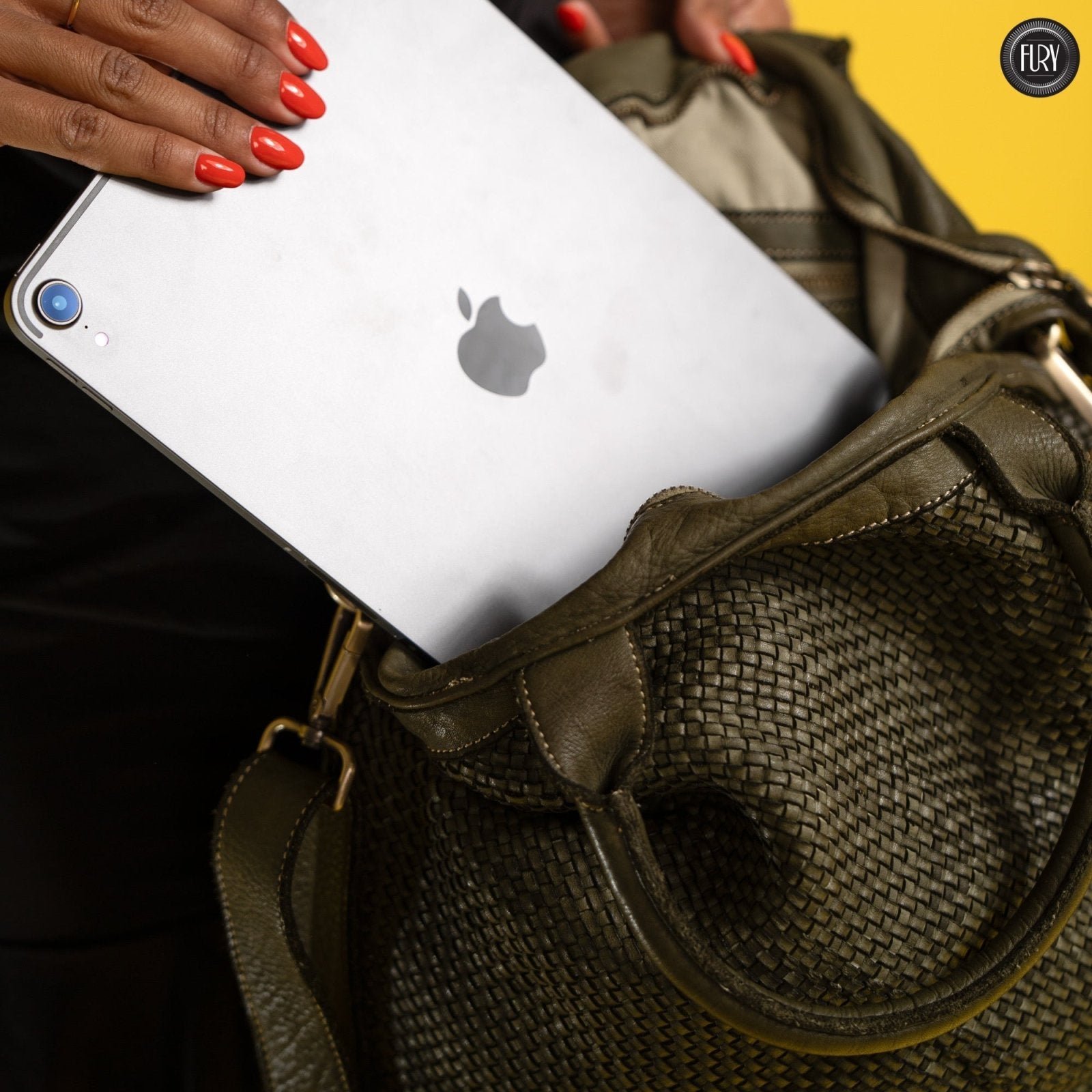 Borsa Tullia in pelle intrecciata - Fury