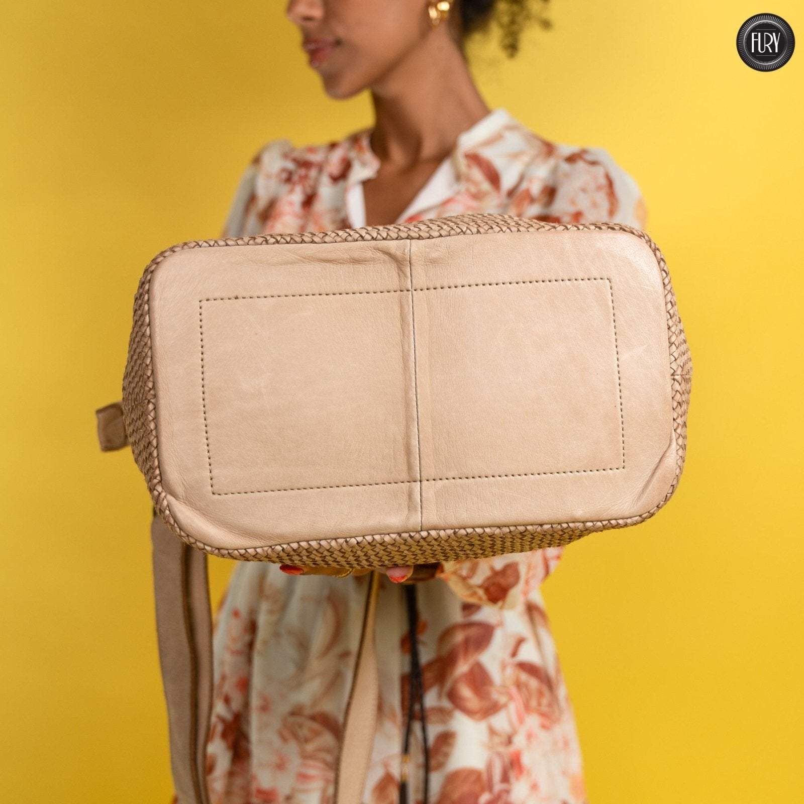 Borsa Tullia in pelle intrecciata - Fury