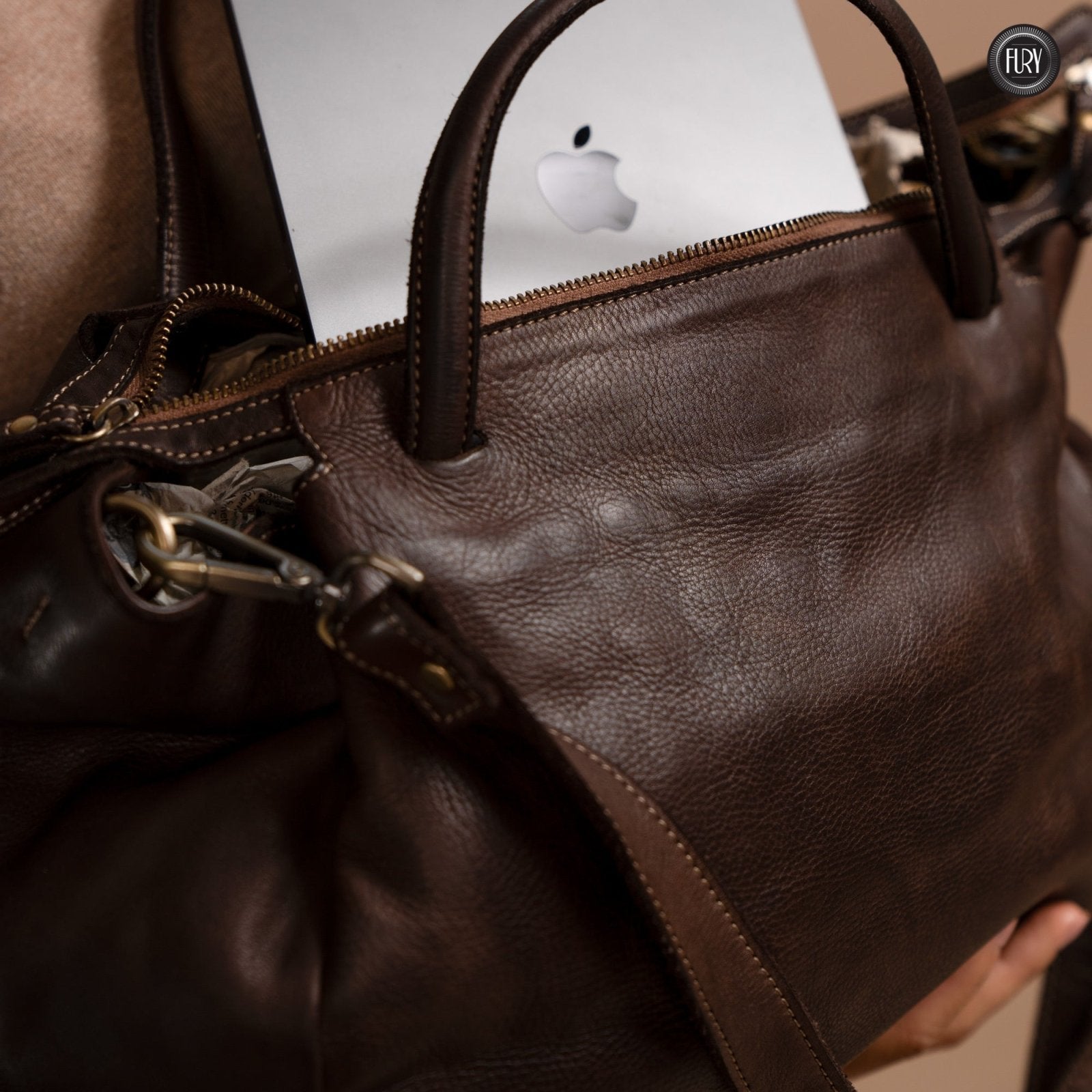 Borsa V in pelle - Fury