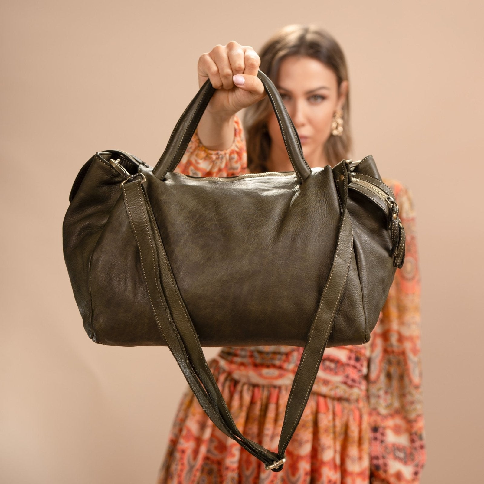 Borsa V in pelle - Fury