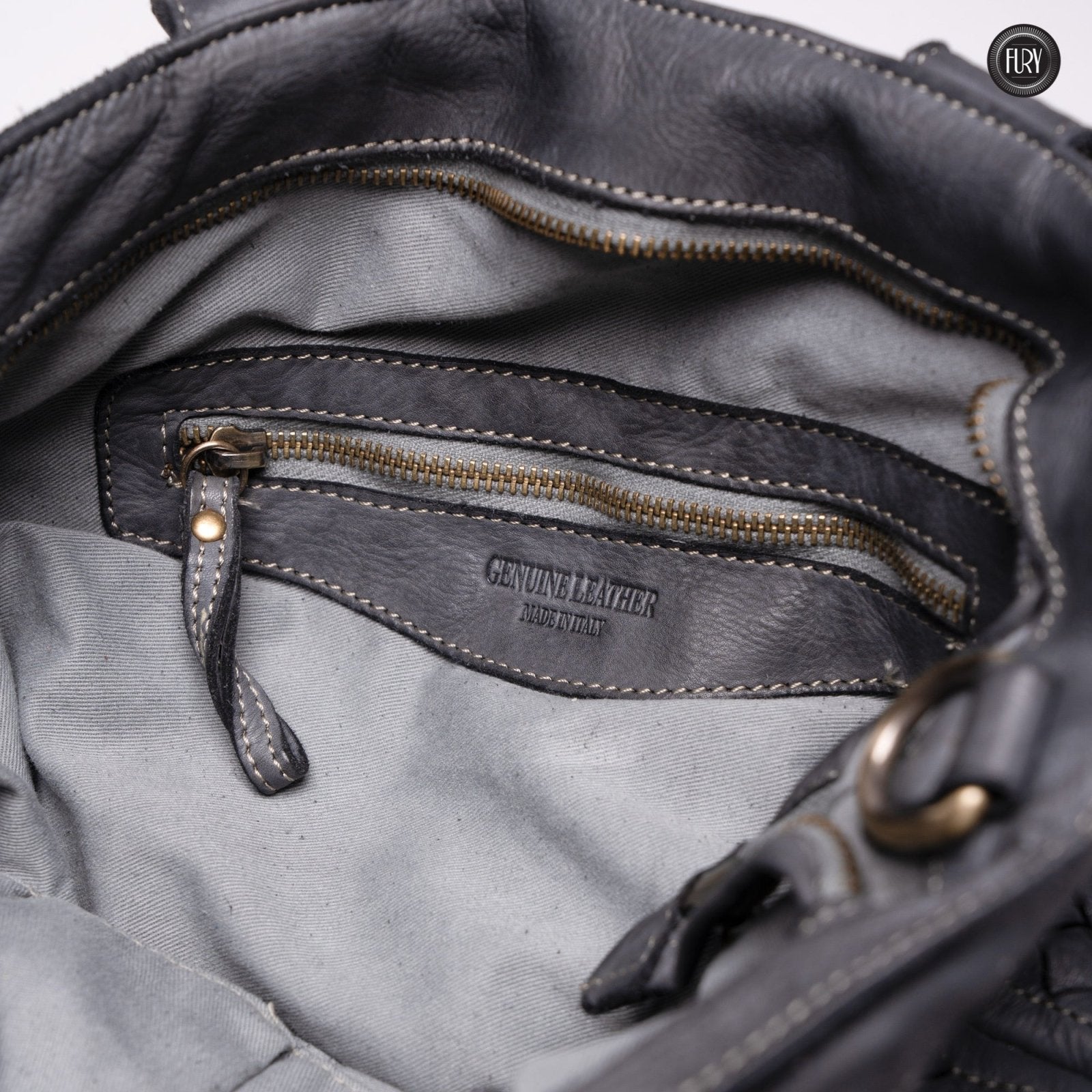 Borsa Virginia in pelle intrecciata - Fury