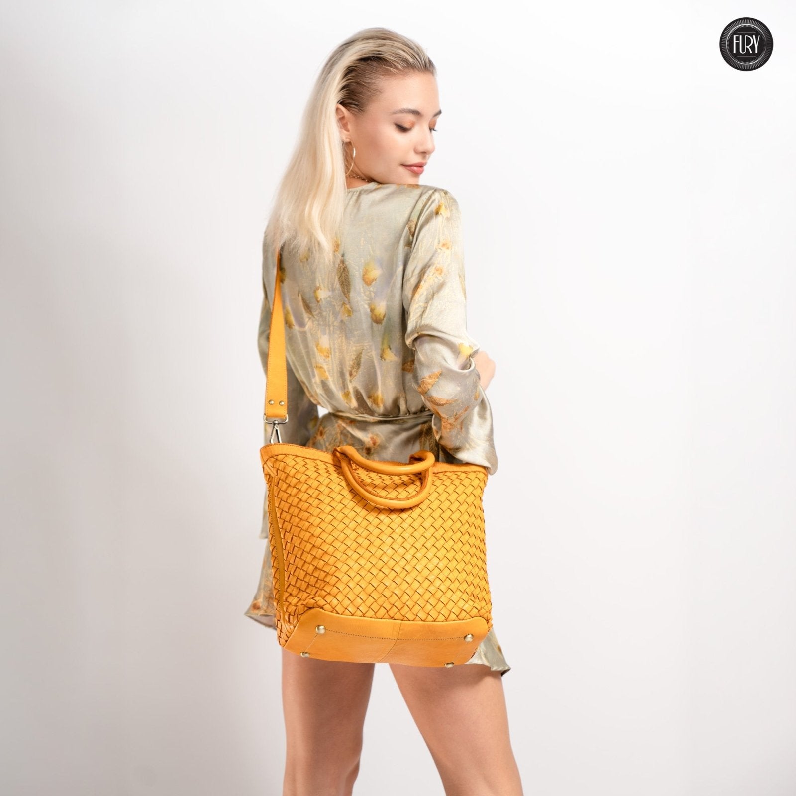 Borsa Virginia in pelle intrecciata - Fury