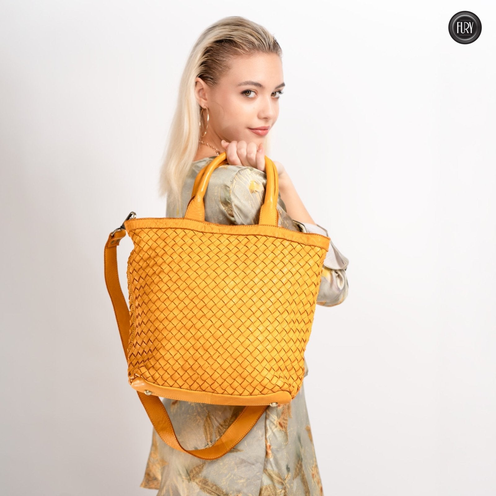 Borsa Virginia in pelle intrecciata - Fury