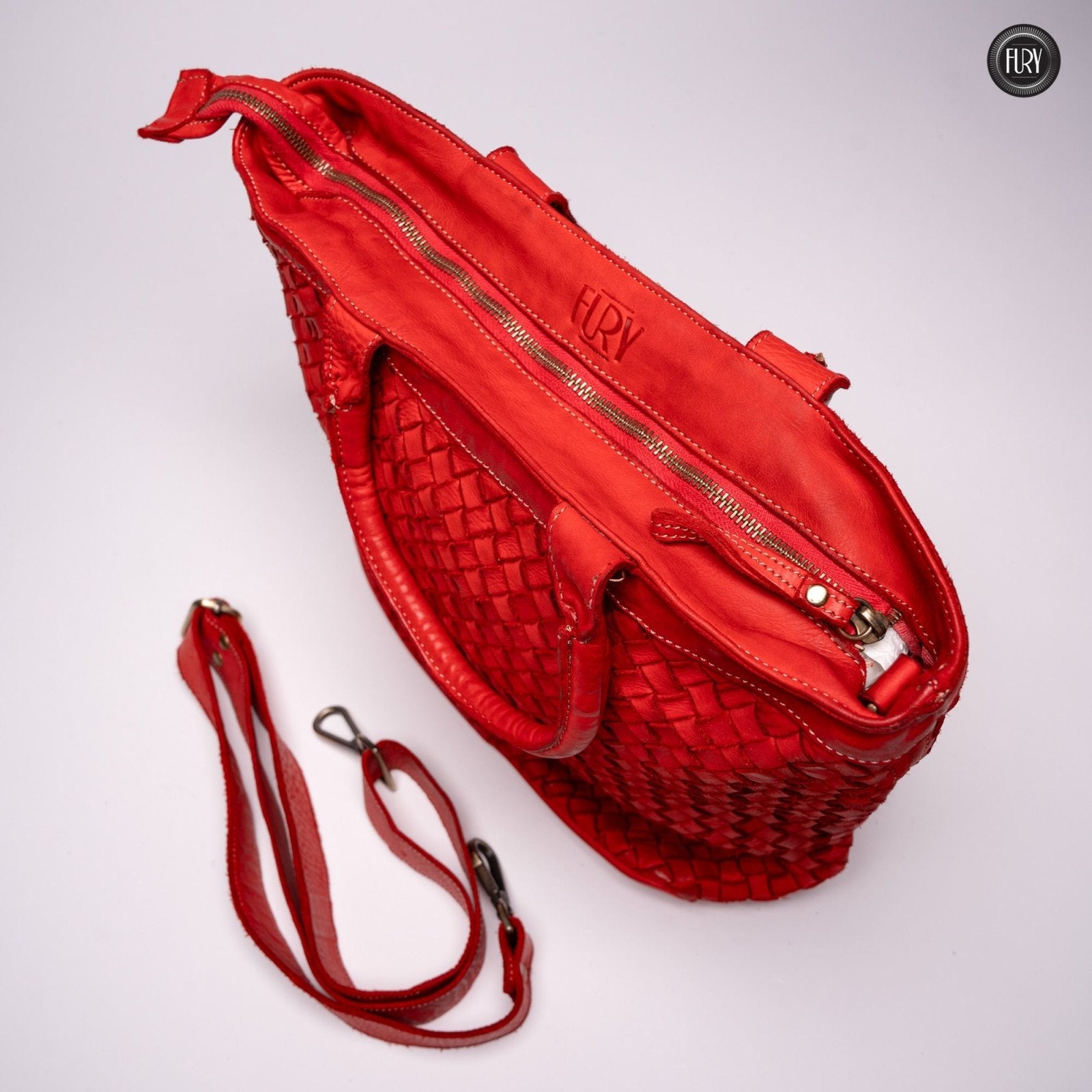 Borsa Virginia in pelle intrecciata - Fury