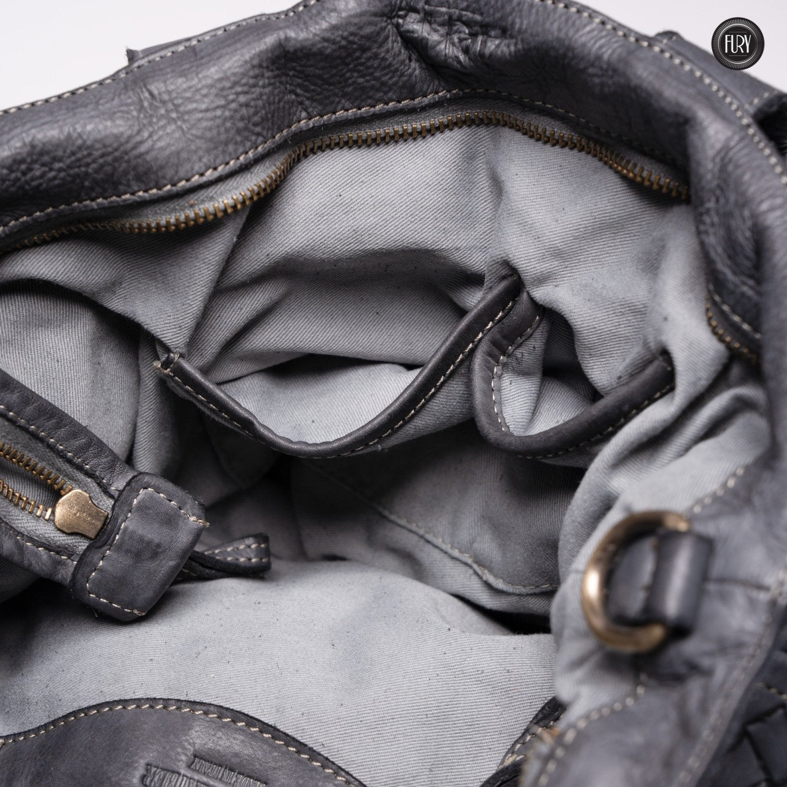 Borsa Virginia in pelle intrecciata - Fury