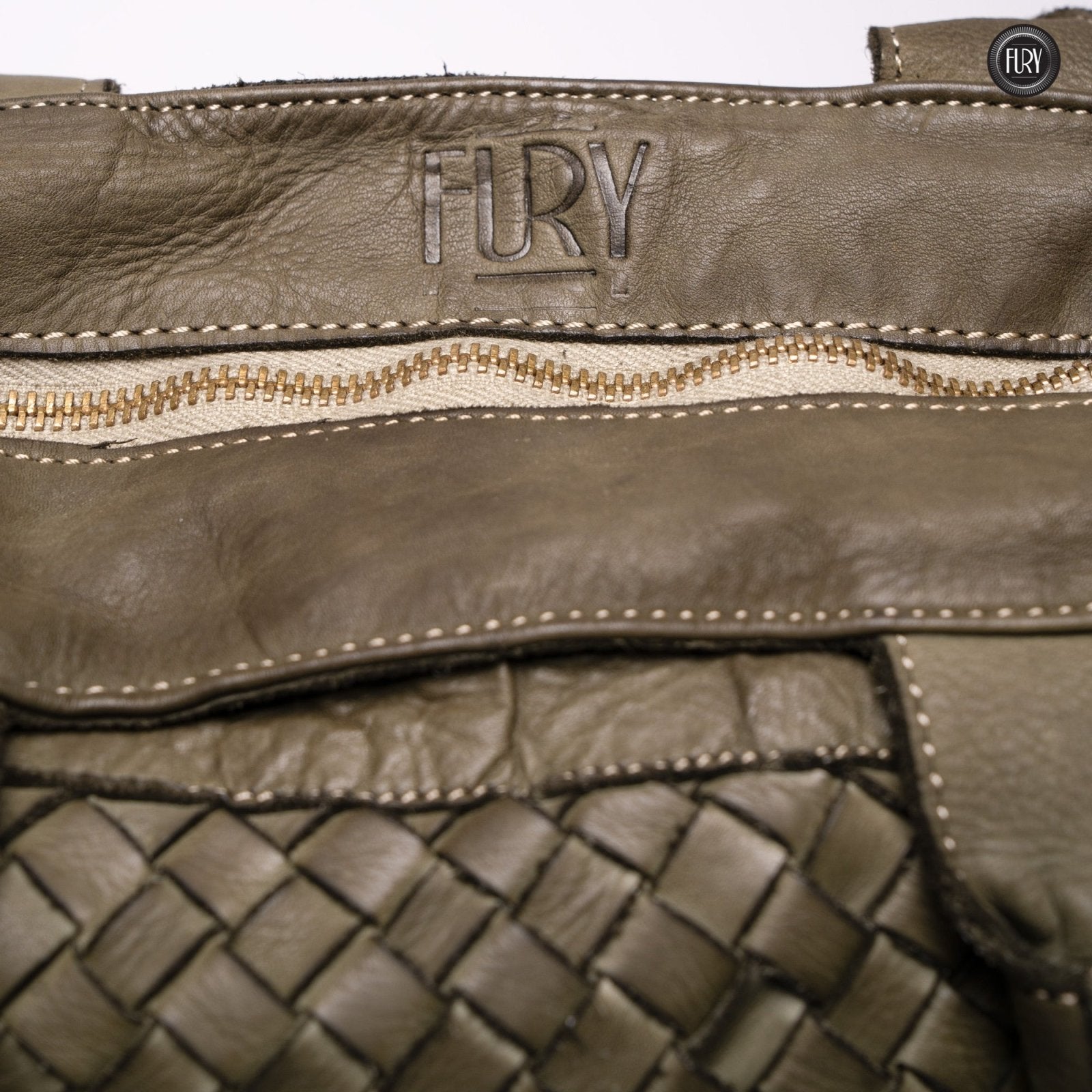 Borsa Virginia in pelle intrecciata - Fury