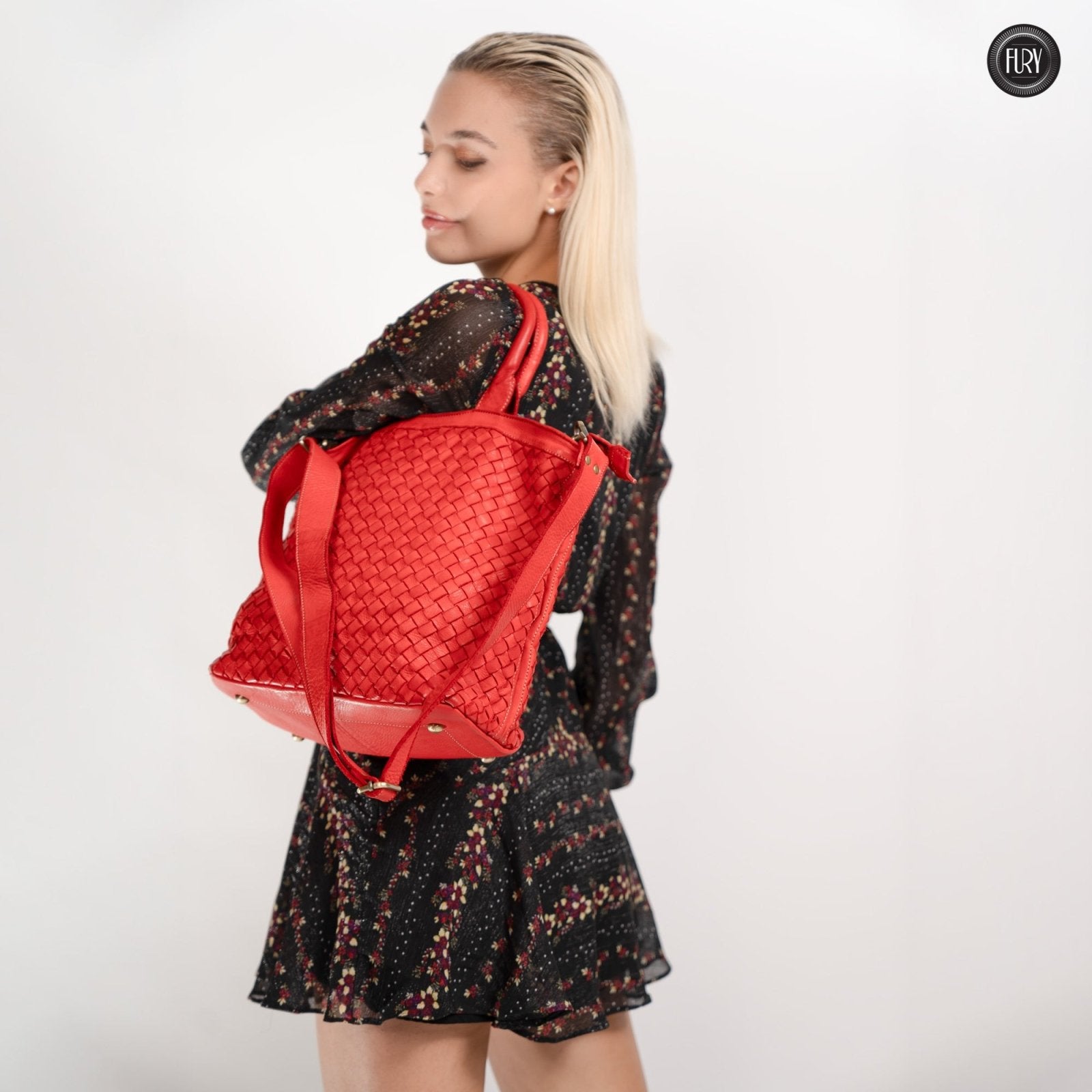 Borsa Virginia in pelle intrecciata - Fury