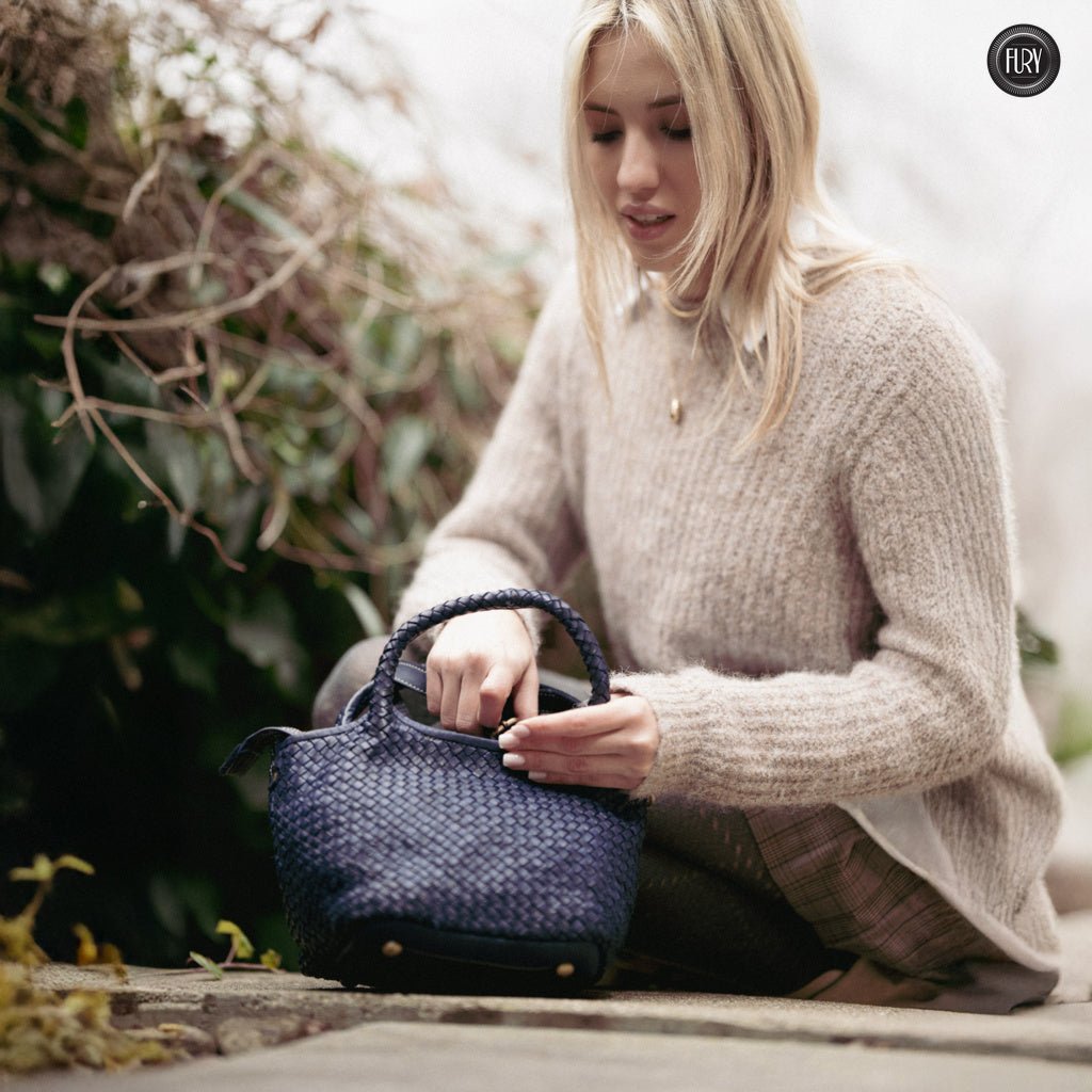Borsetta Alba in pelle intrecciata - Fury