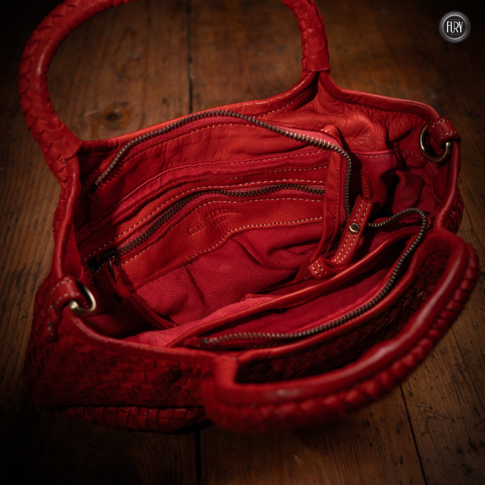 Borsetta Alba in pelle intrecciata - Fury