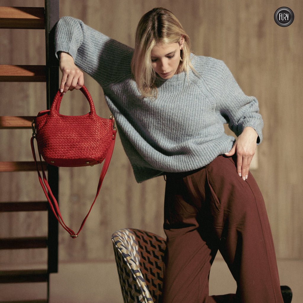 Borsetta Alba in pelle intrecciata - Fury