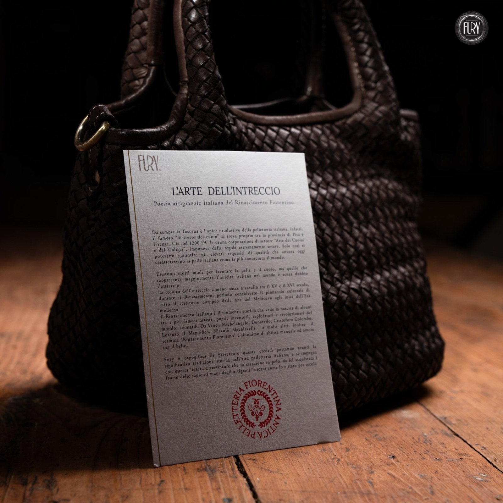 Borsetta Alba in pelle intrecciata - Fury