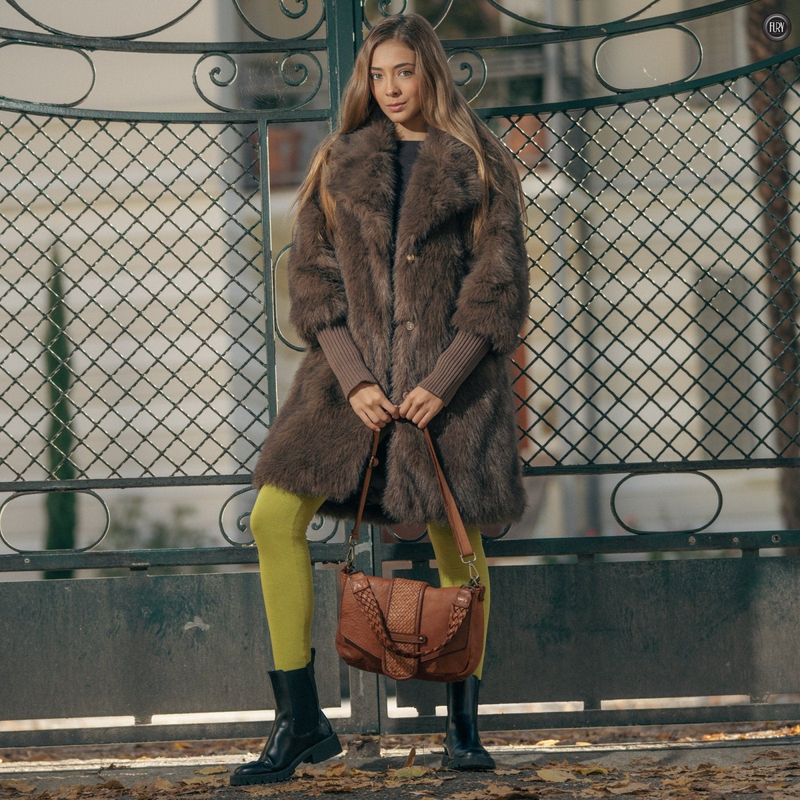 Borsetta Antea in pelle intrecciata - Fury