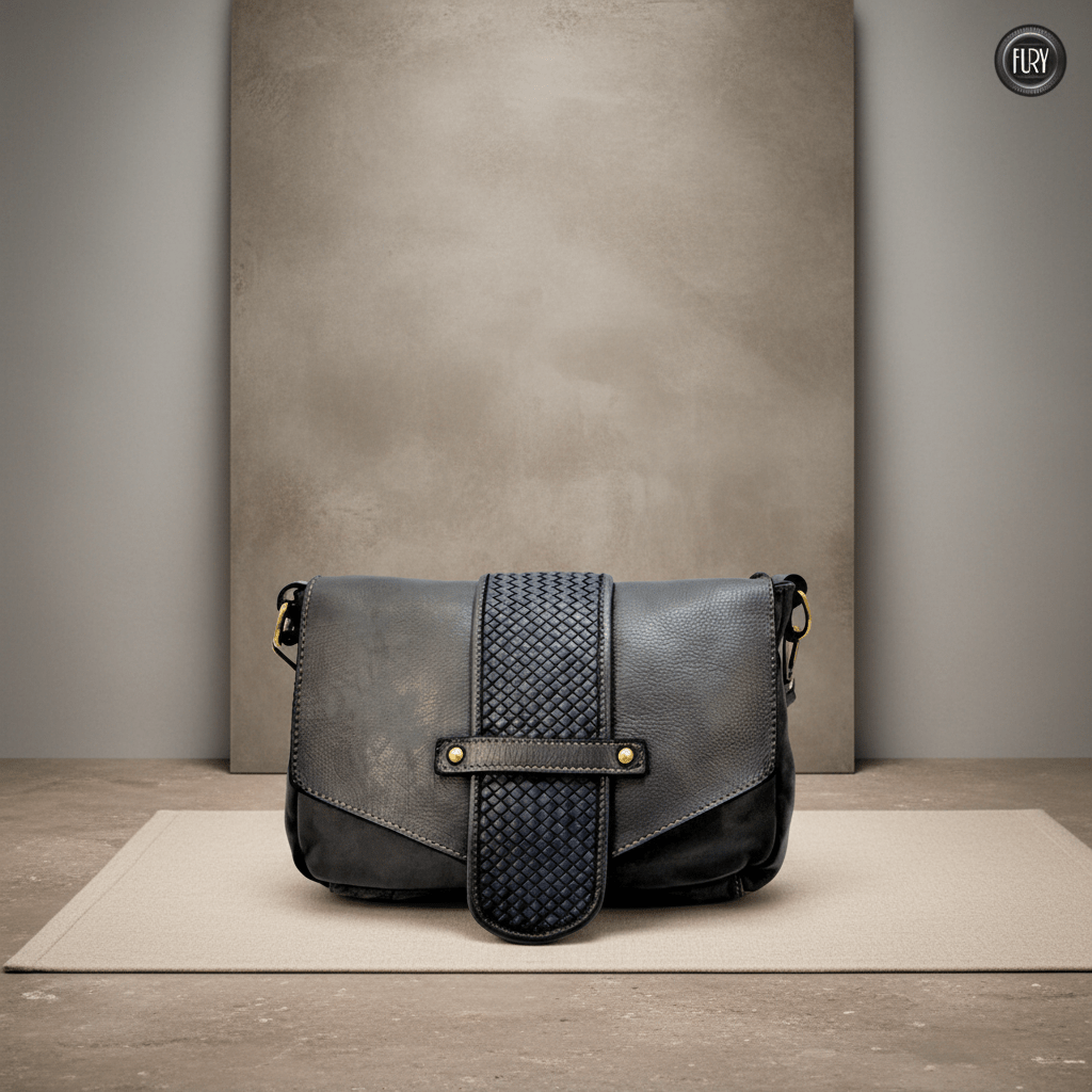 Borsetta Antea in pelle intrecciata - Fury