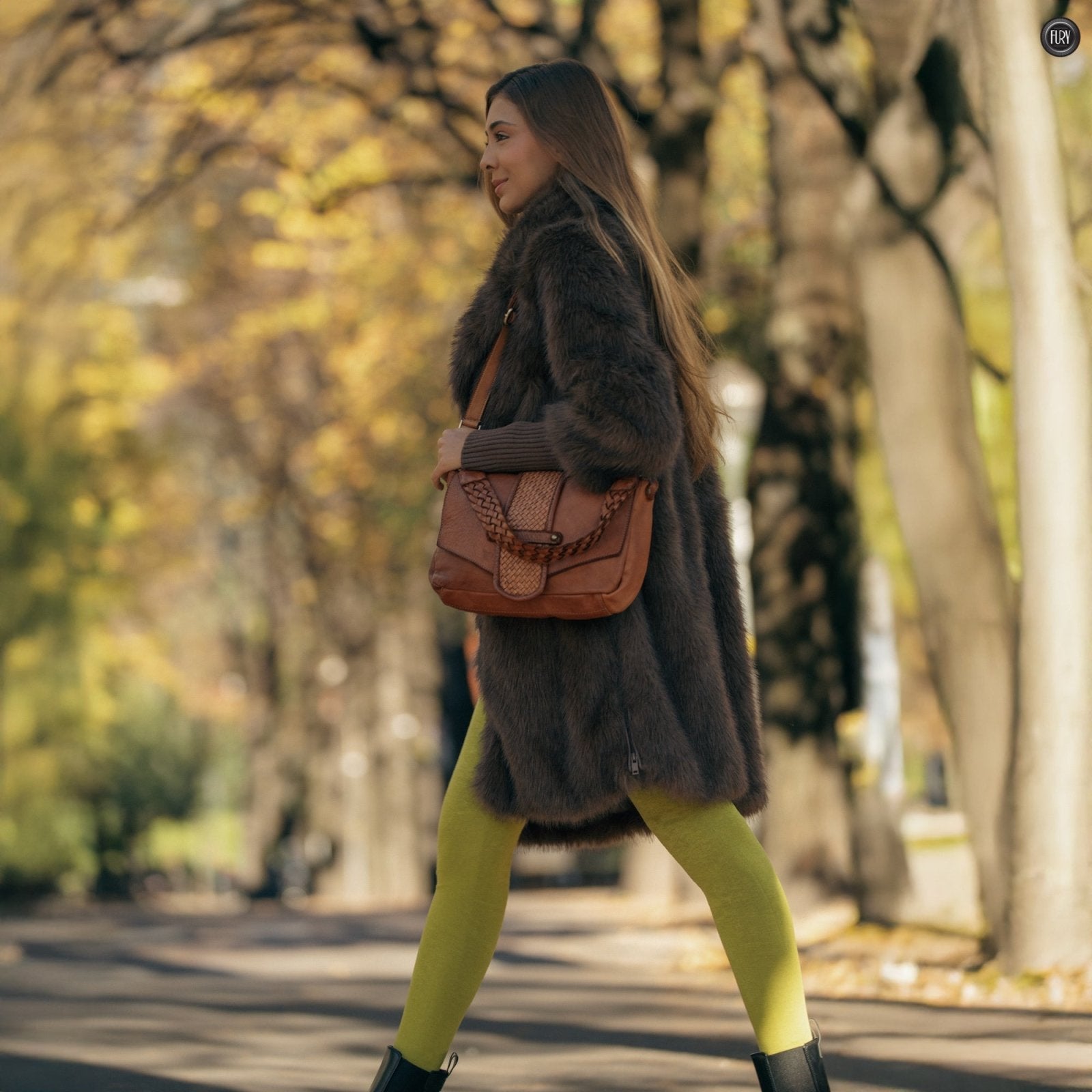 Borsetta Antea in pelle intrecciata - Fury