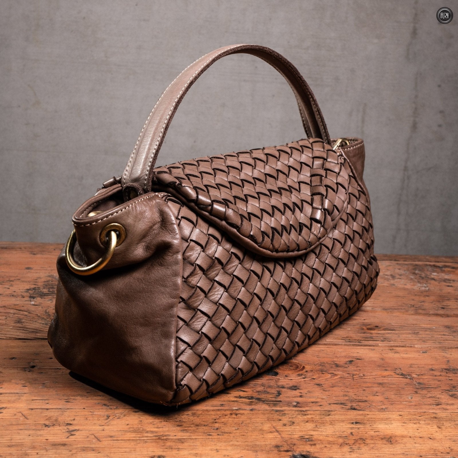 Borsetta Daria in pelle intrecciata - Fury