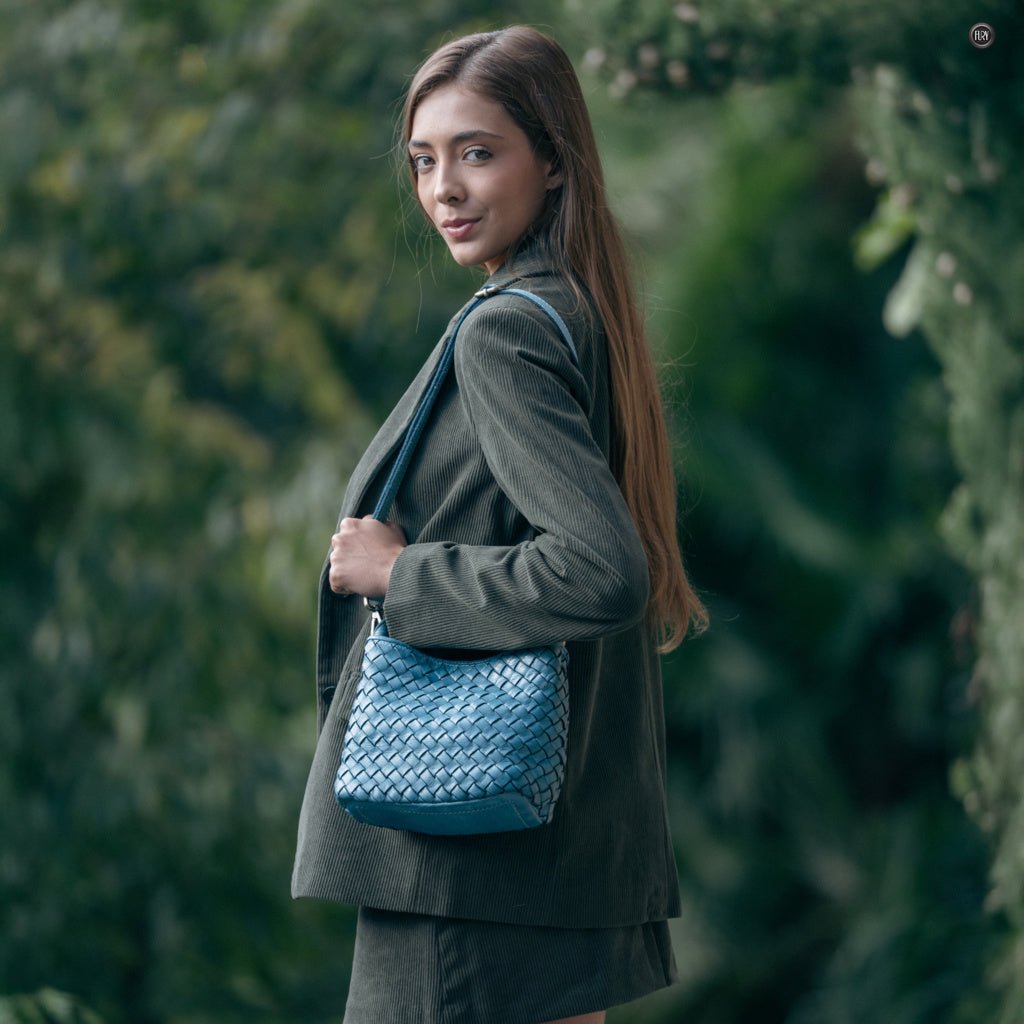 Borsetta Sibilla in pelle intrecciata - Fury