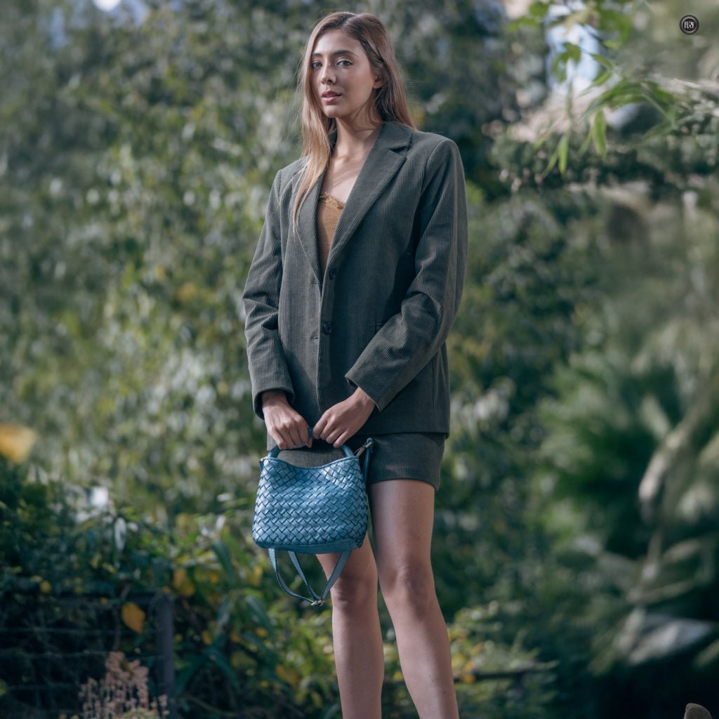 Borsetta Sibilla in pelle intrecciata - Fury