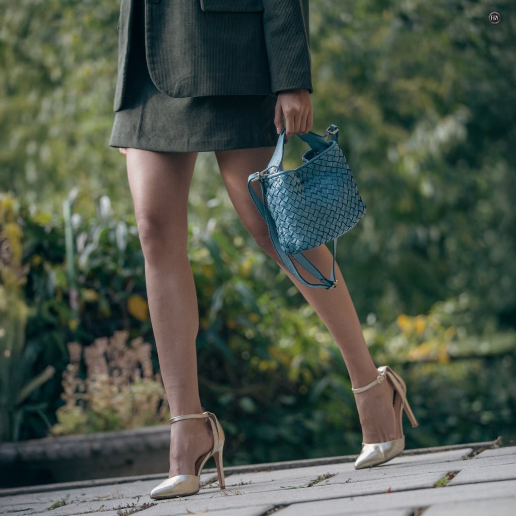 Borsetta Sibilla in pelle intrecciata - Fury