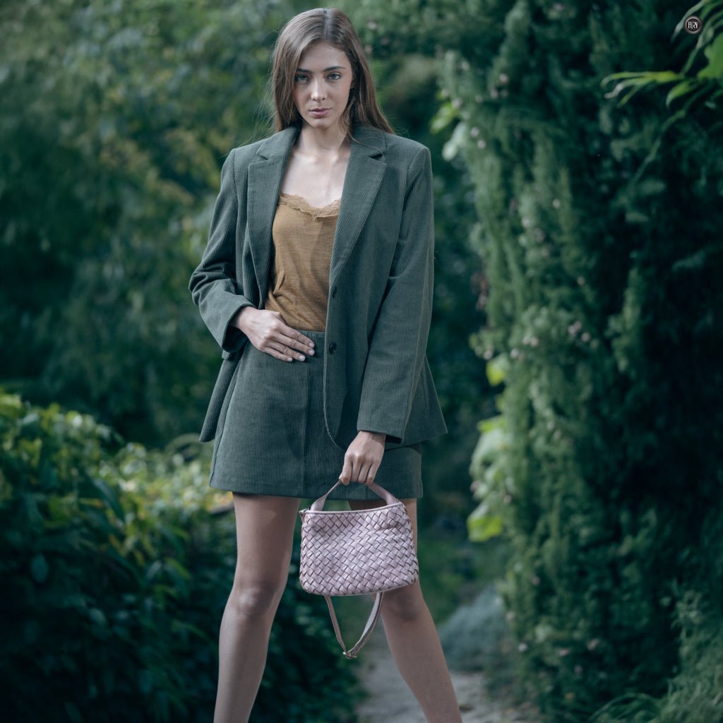 Borsetta Sibilla in pelle intrecciata - Fury