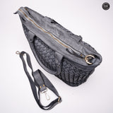 Borsa Virginia in pelle intrecciata