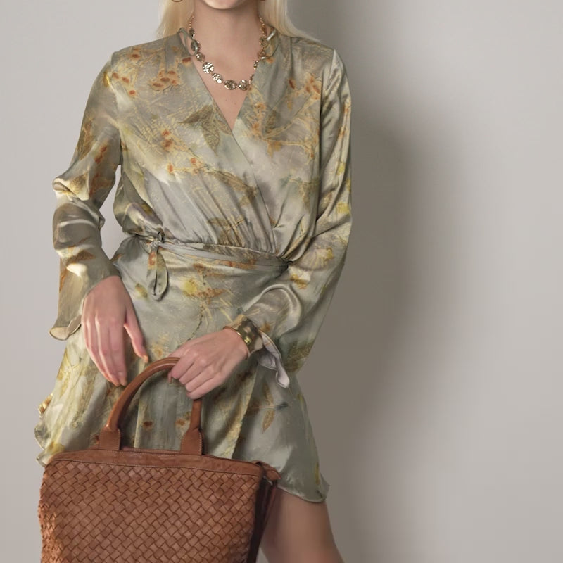 Borsa Virginia in pelle intrecciata