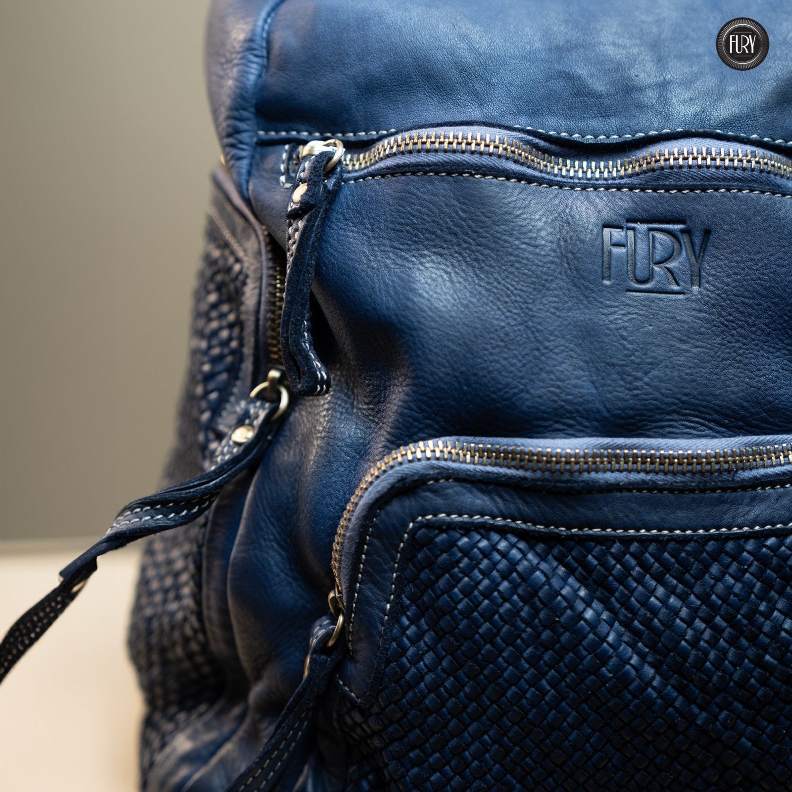 Zainetto Volterra in pelle intrecciata - Preordine - Fury