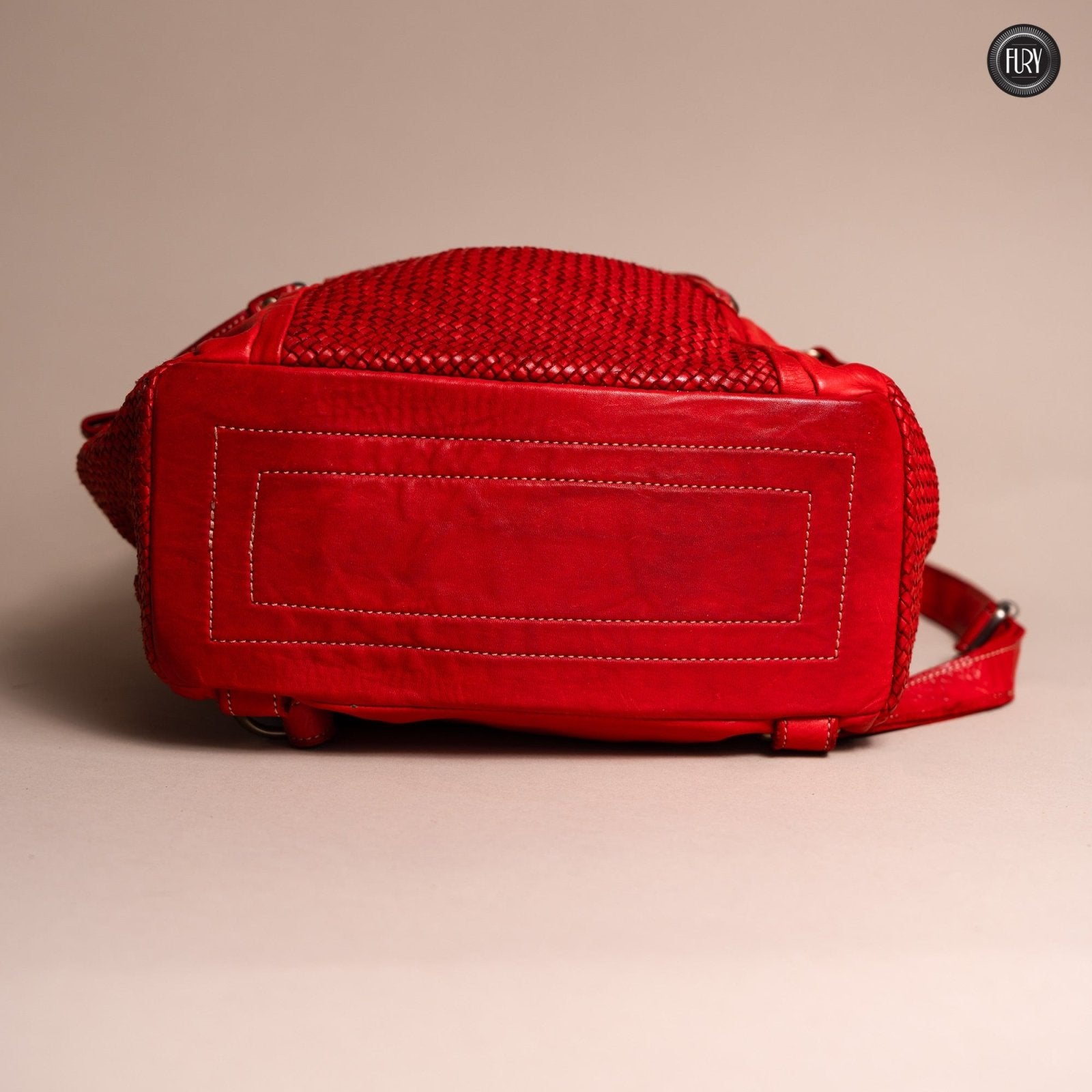 Zainetto Volterra in pelle intrecciata - Preordine - Fury