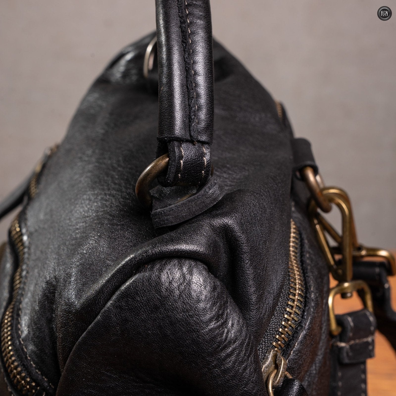 Zainetto Volterra reversibile in pelle intrecciata - Fury