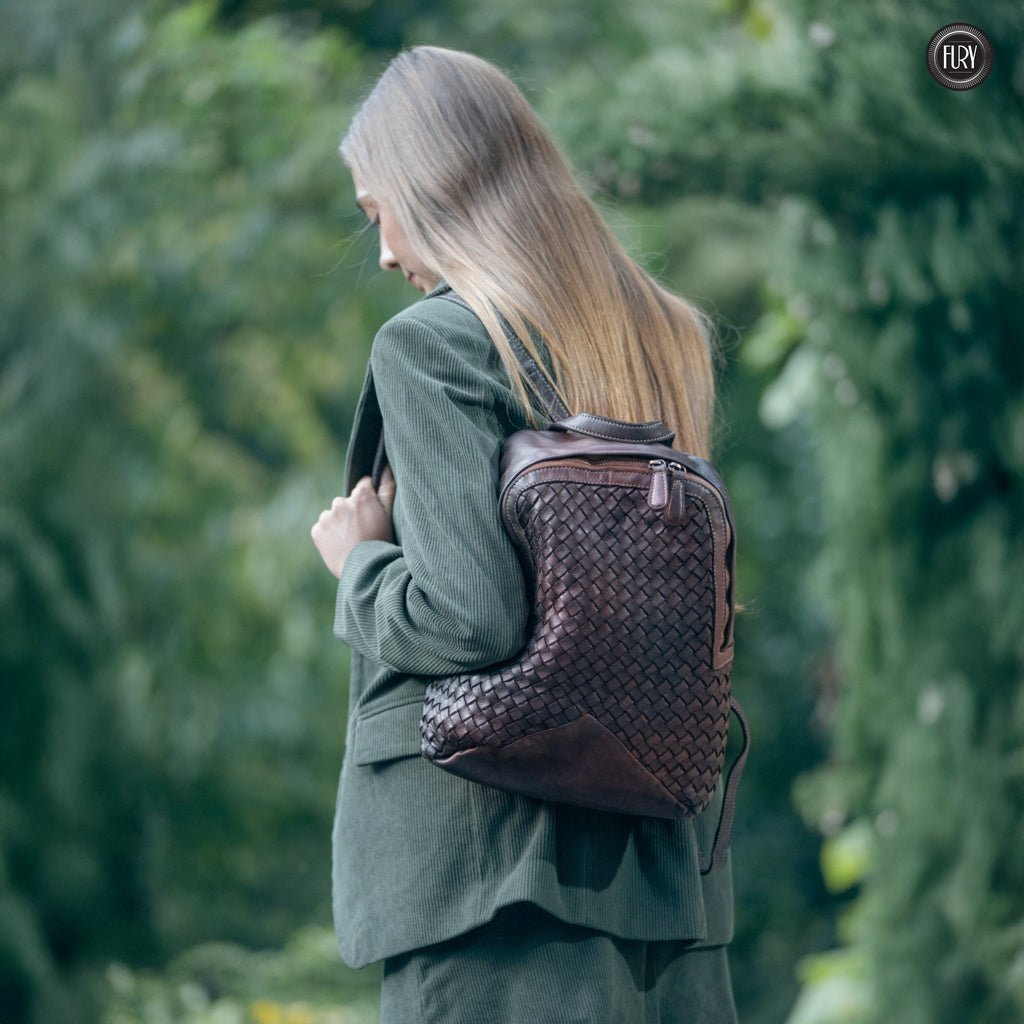 Zaino Arco in pelle intrecciata - Fury