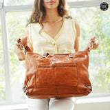 Borsa a spalla Clelia in pelle Fury#colore_cuoio