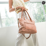 Borsa a spalla Clelia in pelle Fury#colore_cipria