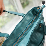 Borsa a spalla Clelia in pelle Fury#colore_ottanio