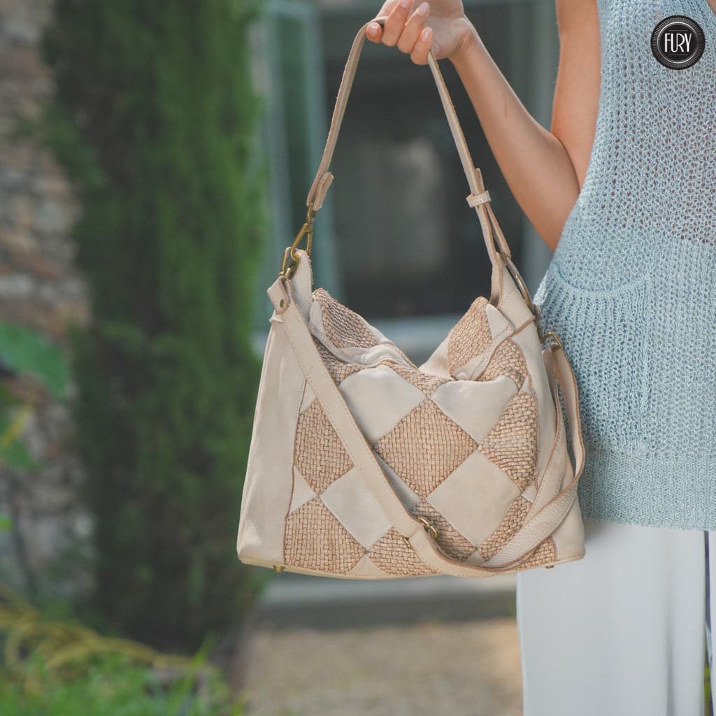 Borsa a spalla Misty in pelle Fury Bags#colore_beige