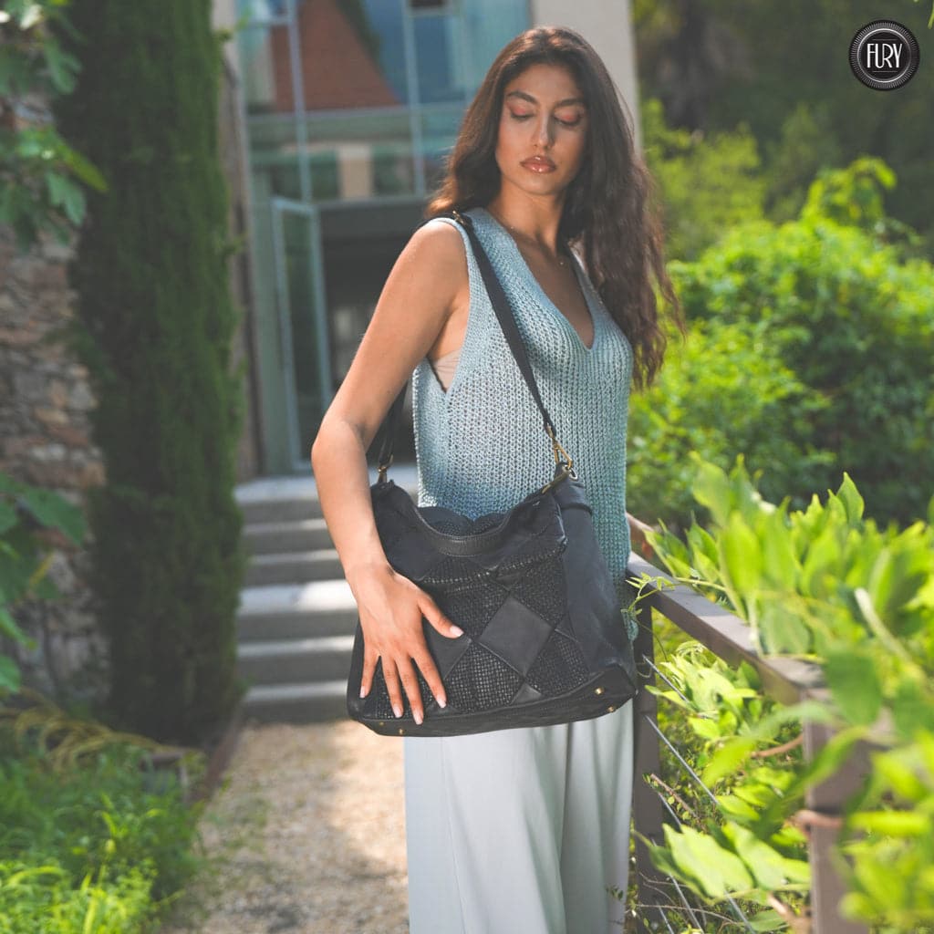 Borsa a spalla Misty in pelle Fury Bags#colore_nero