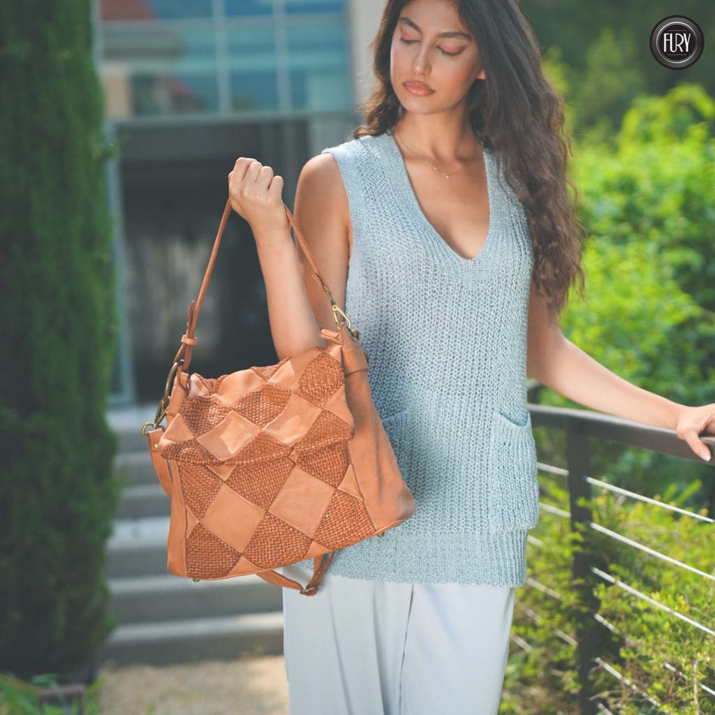Borsa a spalla Misty in pelle Fury Bags#colore_cuoio