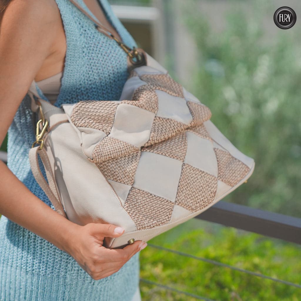 Borsa a spalla Misty in pelle Fury Bags#colore_beige