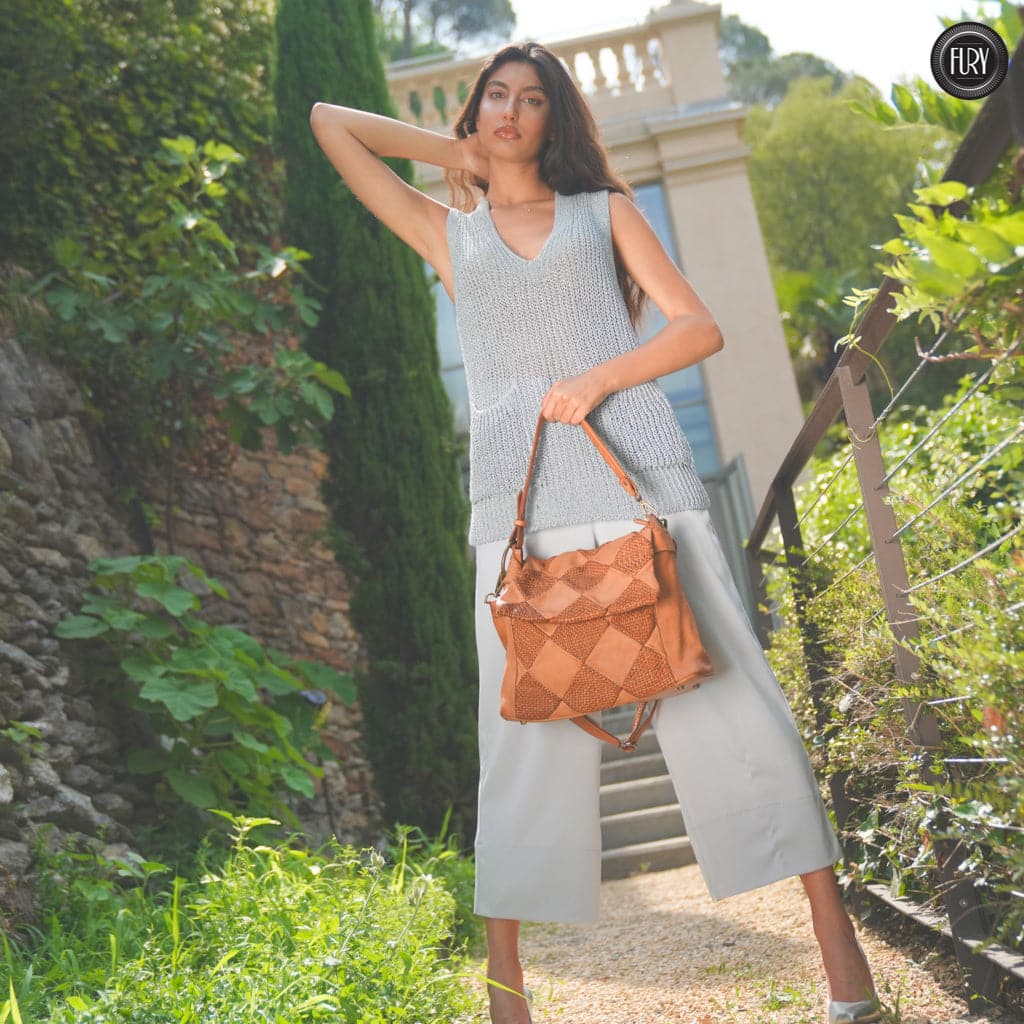Borsa a spalla Misty in pelle Fury Bags#colore_cuoio