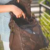 Borsa a spalla Misty in pelle Fury Bags#colore_testa-di-moro