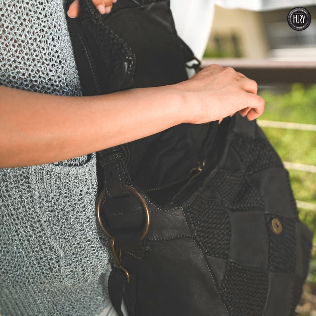 Borsa a spalla Misty in pelle Fury Bags#colore_nero