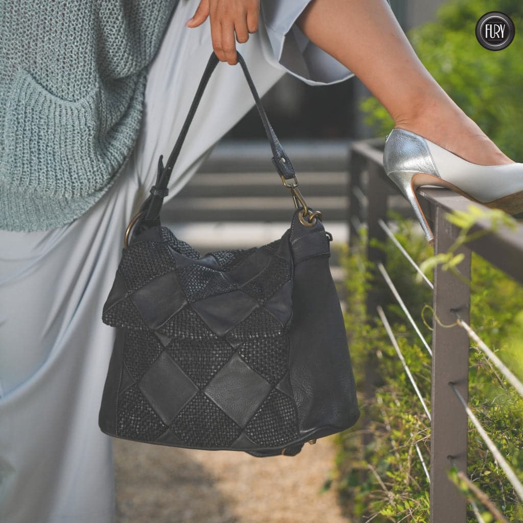 Borsa a spalla Misty in pelle Fury Bags#colore_nero