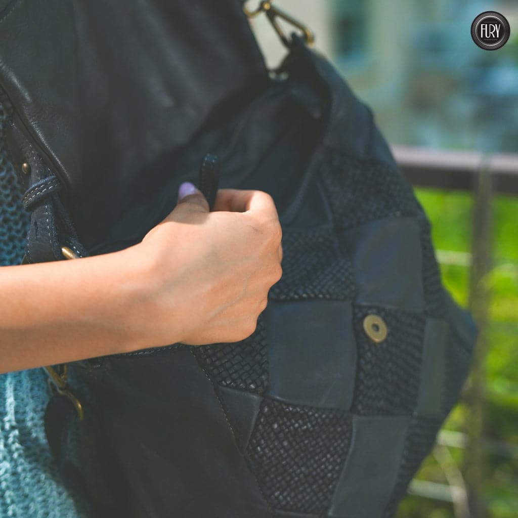 Borsa a spalla Misty in pelle Fury Bags#colore_nero