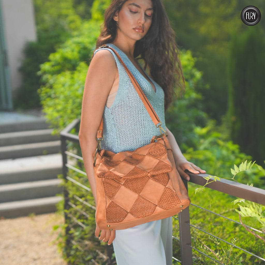 Borsa a spalla Misty in pelle Fury Bags#colore_cuoio