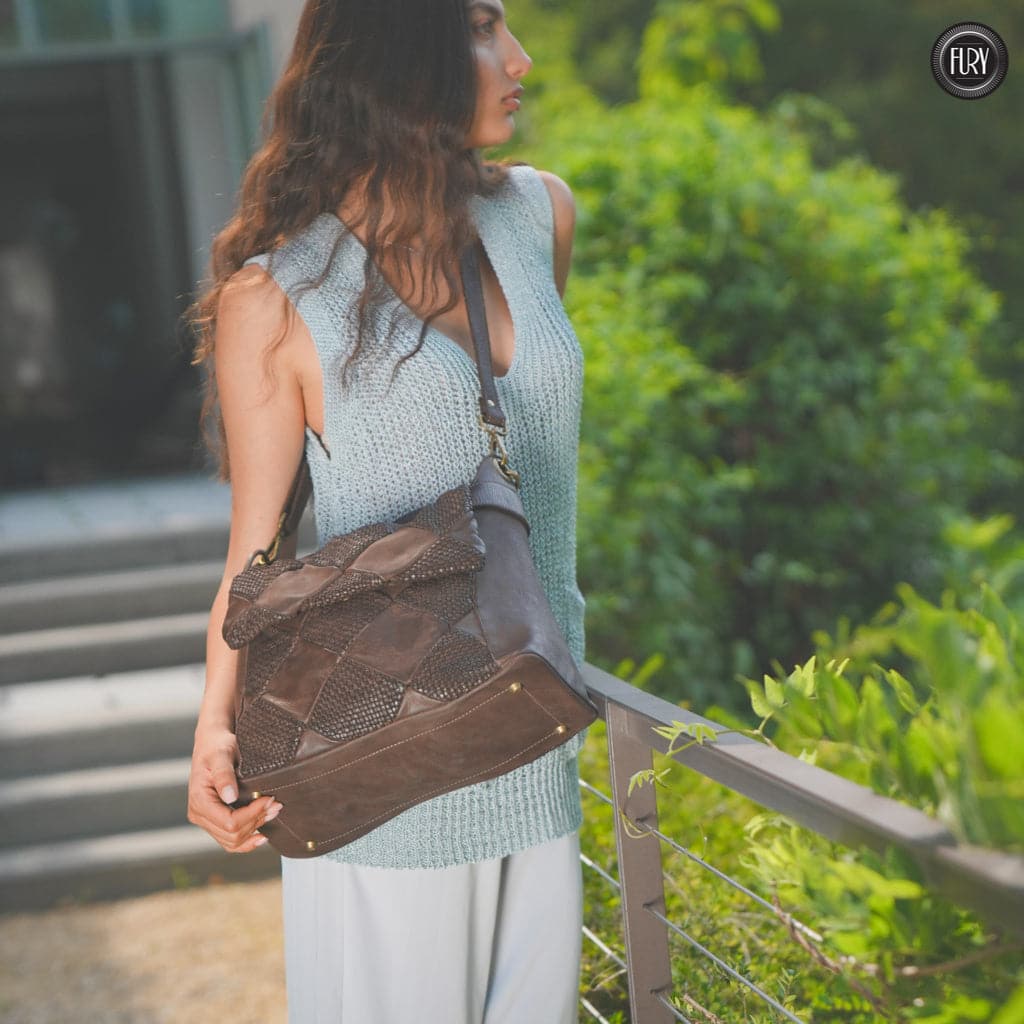 Borsa a spalla Misty in pelle Fury Bags#colore_testa-di-moro