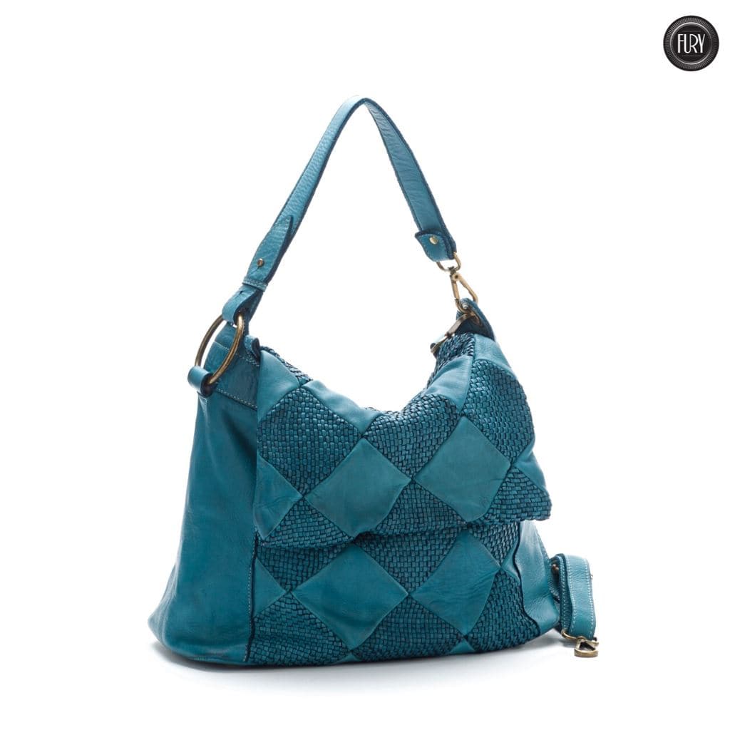 Borsa a spalla Misty in pelle Fury Bags#colore_ottanio