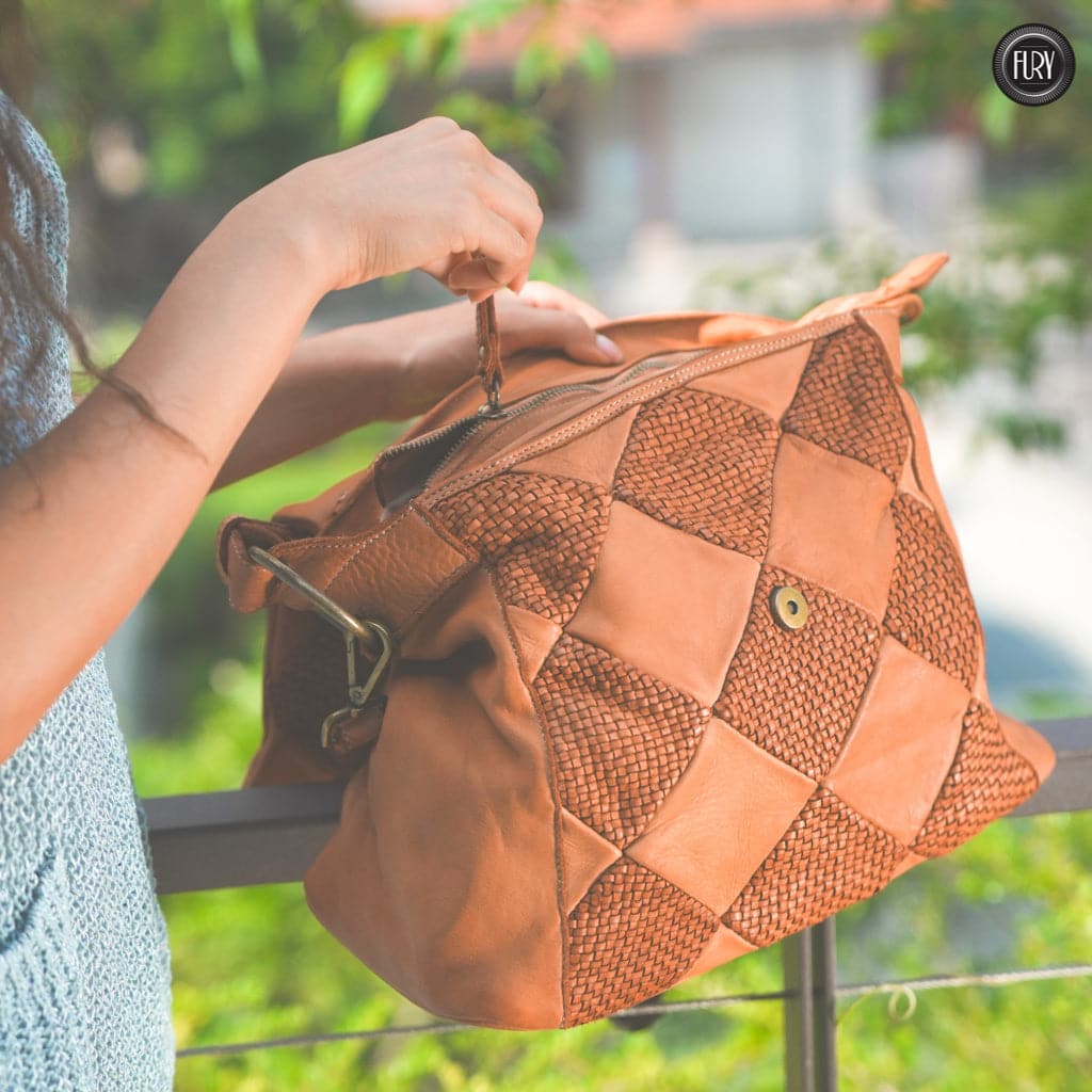 Borsa a spalla Misty in pelle Fury Bags#colore_cuoio